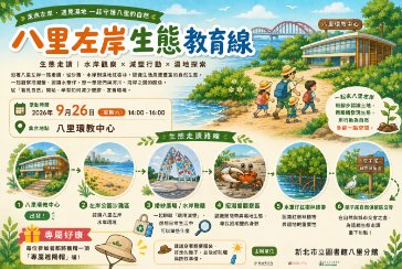 【八里分館】帶你走出書本，閱讀大自然！來八里左岸，展開一場療癒的生態微旅行