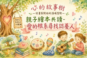 【淡水竹圍分館】115年9月多元閱讀推廣《心的故事樹—從書頁開始的溫暖冒險--愛的根系尋找認養人》